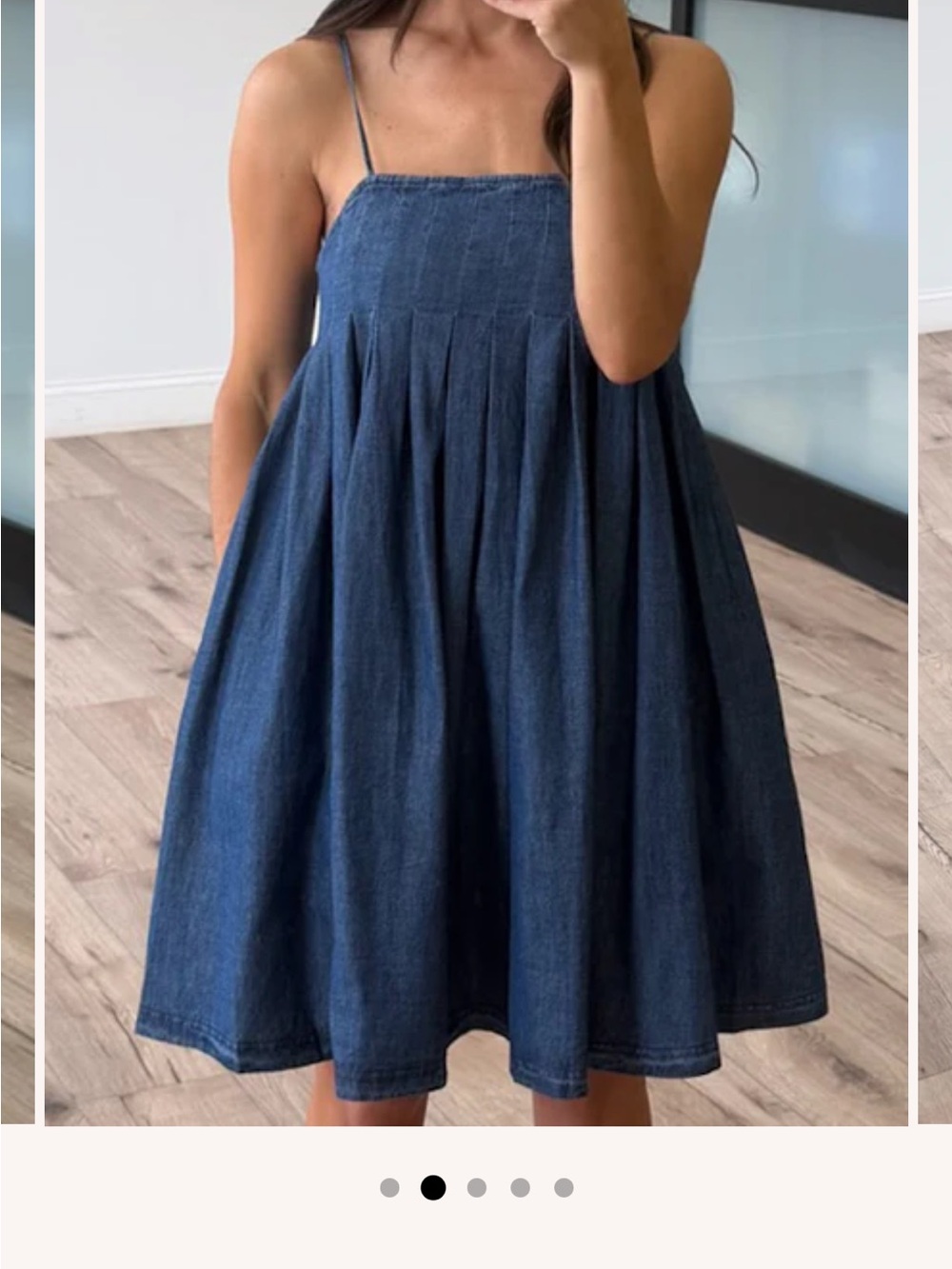Talulah Katerina Pintuck Chambray Dress Sz Med - Picture 3 of 4